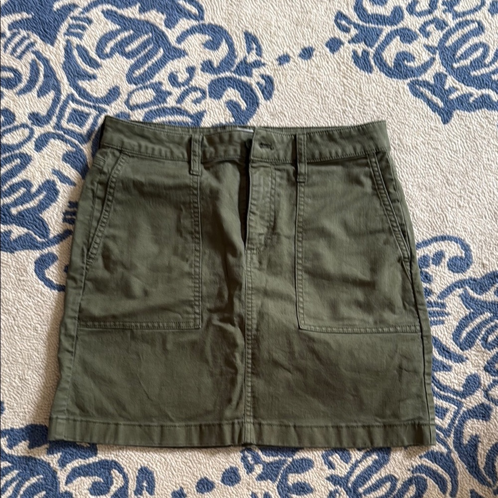J. Crew Khaki Green Skirt